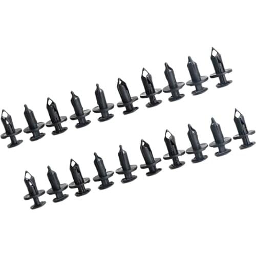 20X Car Buckle Bumper 8mm Hole Plastic Rivet Fastener Push Clips