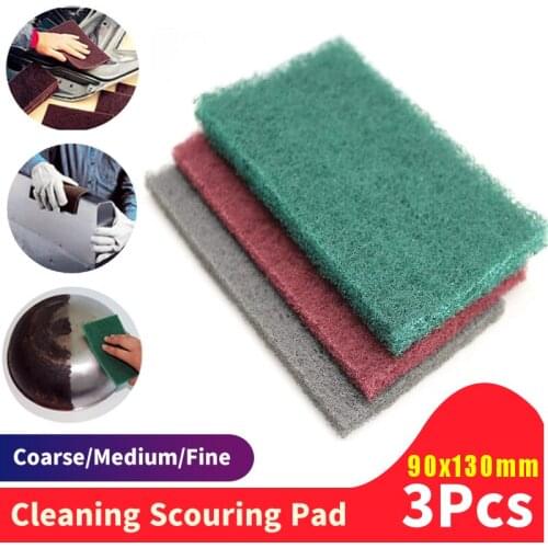 30PCS Industrial Abrasive Scouring Pad Fine/Medium/Coarse Cleaning Scouring Pad for Polishing & Grinding