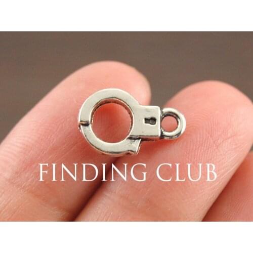 30 pcs Silver Color Freedom Handcuff Charms DIY Metal Bracelet Necklace Jewelry Findings A1067