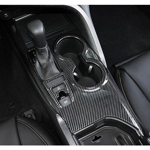 ABS Chrome For Toyota Camry 2018 Car gear shift knob frame panel Decoration Cover Trim Car-styling