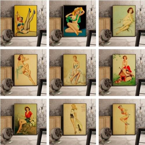 Diamond Painting Sexy American Pin Cross Stitch Kit Diamond Embroidery Up Girl Mosaic Rhinestone Art 5D DIY Embroidery Home Deco