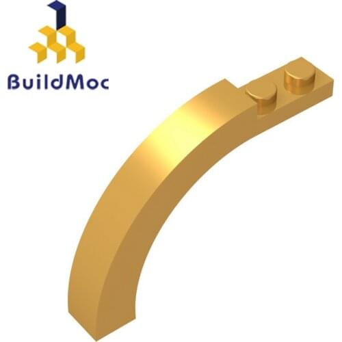BuildMOC 15967 Brick Arch 1 x 6 x 3 1/3 Curved Top For Building Blocks Parts DIY Educational Classic Brand gift Toys