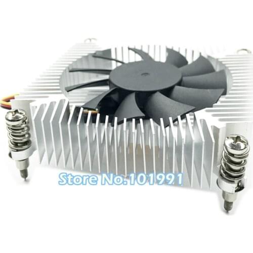 ITX case Ultra-thin 20mm 1U copper core CPU radiator 1151 1155 HTPC all-in-one machine temperature-controlled ball silent fan