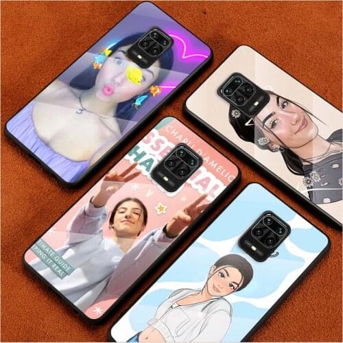 Tempered Glass Cover Charli Damelio For Xiaomi Redmi Note 10 10S 9T 9S 9 8T 8 7 Pro Max Shockproof Phone Case
