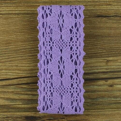 Color Hot Sale Cotton Lace Roll Ribbon Knit Adhesive Tape Sticker Craft Decoration Fabric