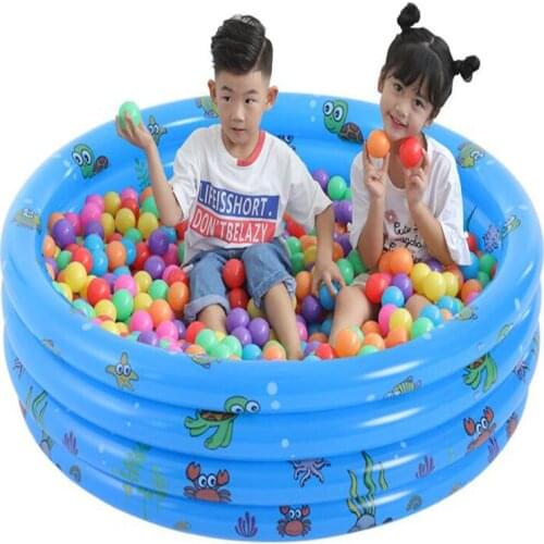 Baby Dry Ball Pool Toys Inflatable Playpen for Children Kids Thick PVC Game Fence Safety Guardrail for Newborn Swimming Ball Box