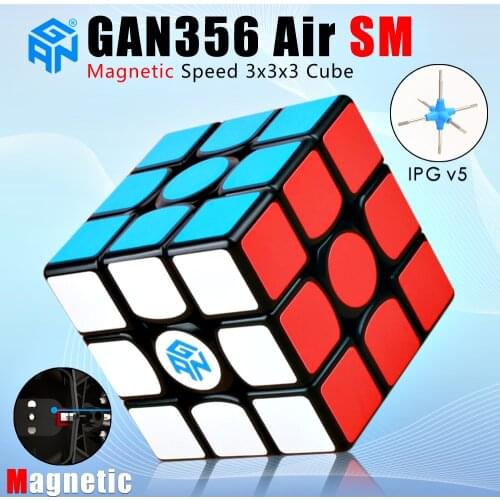 Gan 356 Air SM 3x3x3 Magnetic Magic Speed Gan Cube Professional GANs Magnets Puzzle Cube Gan356 Air SM 3x3 Cube Competition Gift