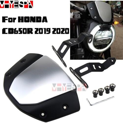 Motorcycle CNC Wind Deflector Front Screen Windscreen Universal Windshield Accessories For HONDA CB650R CB 650R cb650r 2019 2020