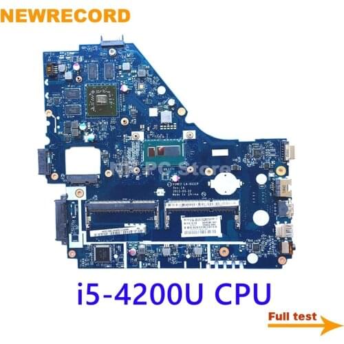 NEWRECORD NBMFP11005 NB.MFP11.005 V5WE2 LA-9531P REV 1A For acer aspire E1-572G laptop motherboard core i5-4200U CPU 8670M GPU