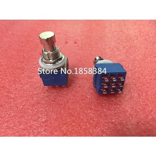 10pcs/lot Electric Guitar 3PDT Effects Stomp Foot Pedal Switch True Bypass 3PDT foot pedal switch with solder terminals