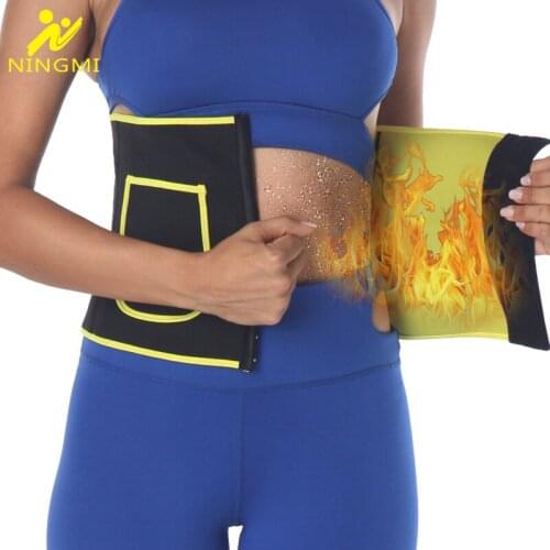 NINGMI Waist Trainer Belt for Women Neoprene Sauna Shapewear Weight Loss Sports Corset Belt Slimming Underwear Waist Cincher