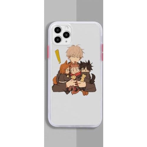 Jujutsu Kaisen Yuji Itadori Fushiguro Phone Case White Transparent Matte For IPhone 7 8 11 12 S Mini Pro X XS XR MAX Plus