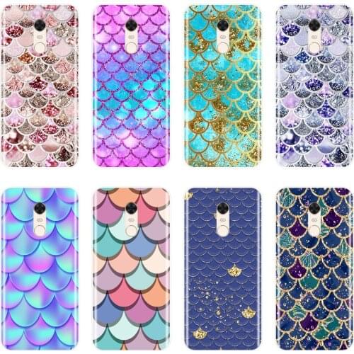 TPU Back Cover For Xiaomi Redmi Note 4 4X 5 5A 6 Pro Prime Silicone Fish Scale Phone Case For Pocophone F1 Redmi S2 6A 5 Plus 4A