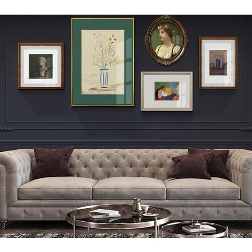 Nordic retro art minority Morandi color vase sculpture beauty porch living room murals poster print canvas decorative painting