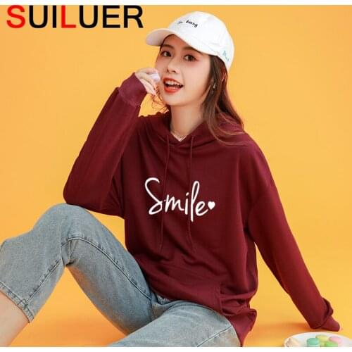 Suiluer Women's Sweatshirts With Inscriptions