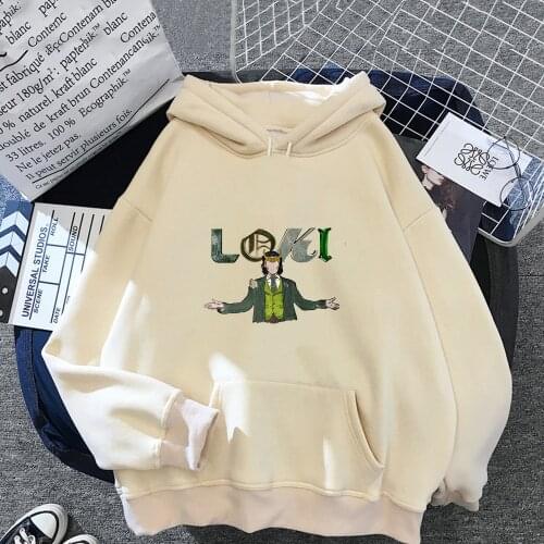 Marvel Loki Hooded Sweatshirt Hoodie Pullover Clothes The Avengers Super Hero Cartoon Harajuku Men Winter Warm Male Casual Tops