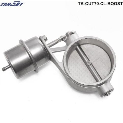 Boost Activated Exhaust Cutout/Dump 70MM CLOSED Style Pressure: about 1 BAR For FORD MUSTANG 3.8L V6 TK-CUT70-CL-BOOST