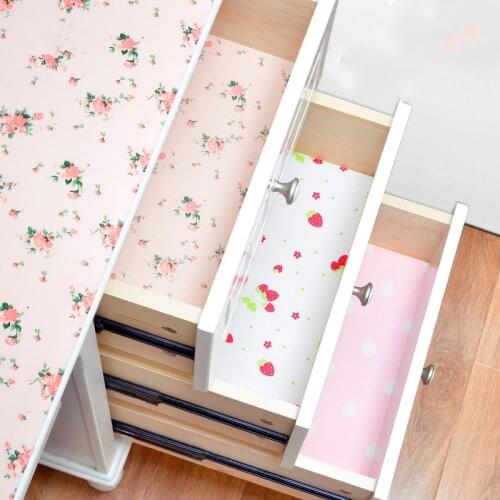 1Roll Kitchen Cabinets Pad Paper Drawer Liner Moisture-proof Waterproof Dust Proof Non-Slip Table Shelf Liner Pad Stickers Tools
