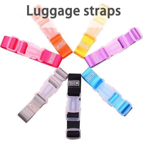 1PCS Travel Adjustable Luggage Straps Suitcase Bag Straps Belt Lock Hooks Nylon Luggage Accessories Hanging Buckle Straps