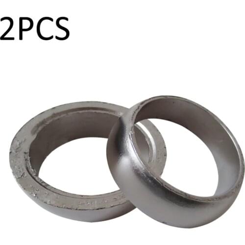 2Pcs Metal Heat Resistant Exhaust Donut Seal Gasket Fit for Polaris Sportsman 600 700 800 3610047 Car Motorcycle Accessories