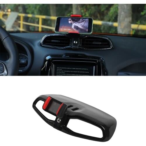 Central Console Air Outlet Mobile Phone Holder for Jeep Renegade 2015 2016 2017 2018 2019 2020 Car Interior Accessories Black