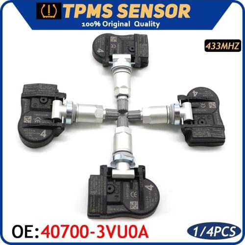 40700-3VU0A TPMS Tire Pressure Monitor Sensor For Nissan Rogue NOTE QASHQAI TIIDA Hatchback X-T Renault ESPACE V KOLEOS 433Mhz