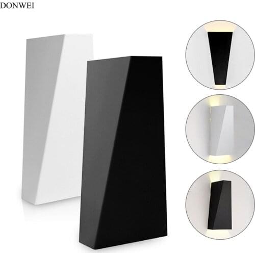 DONWEI 10W Up Down Dual-Head LED Wall Lamp Home Decor Minimalist Style Metal Bedside Light Wall Lights for Living room Hallway
