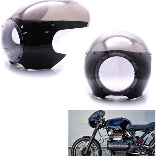 5 3/4" Motorbike Cafe Racer Headlight Fairing Windscreen For Harley Sportster 883 1200 XL Dyna 39mm Forks Motorcycle Accessories