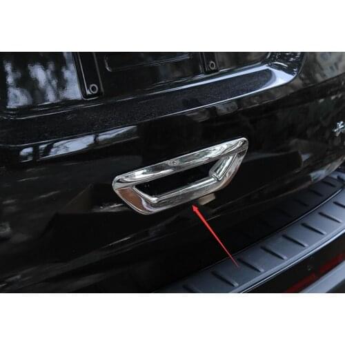 For Ford Edge 2015 2016 ABS Chrome Tail Rear Trunk Lid Door Handle Catching Cover Protector Trim Decoration Accessories 1 PCS