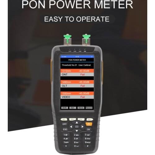 DHL shipping TM70B PON Power Meter Fiber Optical Cable Tester Universal Interface Connector Detector PON Power Meter tester