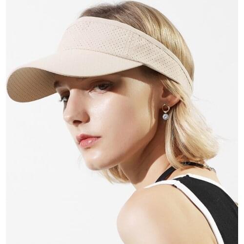 Sunscreen Visor Cap Men Women Empty Top Sun Protection Summer Breathable Hat Male Female Outdoor Sport Leisure Cool Hats H6863