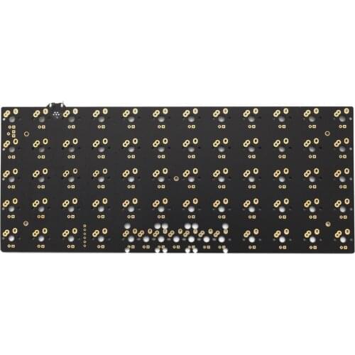 Jj50 v1.0 Custom Mechanical Keyboard 50% PCB programmed 50 preonic layouts bface firmware with rgb bottom underglow led