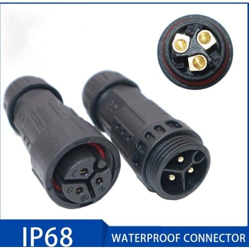 Assembly Waterproof Connector IP68 25A 7-10.5mm 3 5 6 Pin Male and Female Motor Waterproof Plug Led Light Aviation Connectors