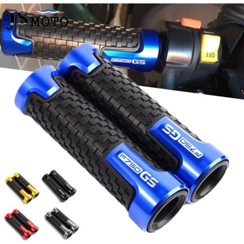 7/8''22mm Motorcycle CNC Rubber Hand Grip Bar Handlebar Grips Set For BMW F 750 850 F750GS F850 GS Adventure 18-19 High Quality