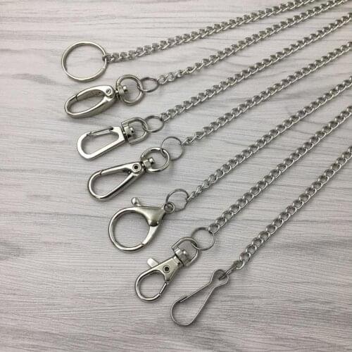 BLUELANS Men Stainless Steel Wallet Belt Chain Pants Trousers Keyring Anti-Lost Keychain titanium key chain брелок для ключей
