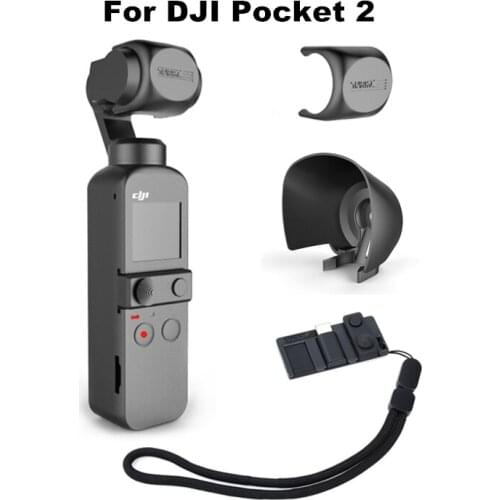 Accessory Kit for DJI Osmo Pocket 2 Phone Adapter Holder Storage Board Camera Sunshade Lens Sun Hood Cover Cap Spare Parts Combo