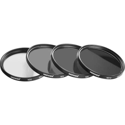 Neewer 58MM ND2 ND4 ND8 ND16 Filter Accessory Kit for Canon EOS Rebel T6i T6 T5i T5 T4i T3i SL1 DSLR Camera+Lens Pen+Pouch