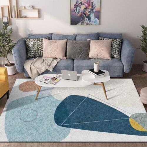 2020 New Nordic Style Carpet Living Room Tea Table Full Of Bed, Border Residents Light Luxury Cushion