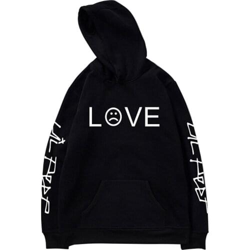 New Lil Peep street hooded cotton round neck sweater with hood winter men women fitness breathable new