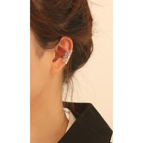 New Punk Metal Spider Ear Cuff for Women Goth Jewelry Hiphop Araneid Clip Earrings Female Brincos Fashion Gothic Bijoux 2020