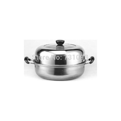 Stainless steel 201 double boiler steamer pot cookware