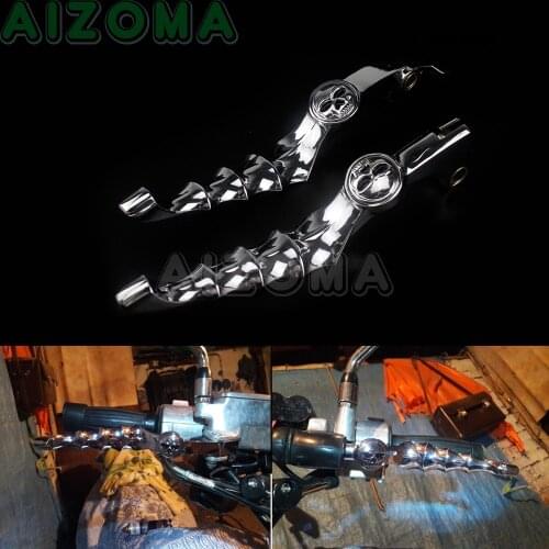 2pcs Motorcycle Skull Zombie Hand Brake Clutch Levers Control For Honda VTX1300C VTX1300S VTX1300T VT750DC VT750CD VT750C2