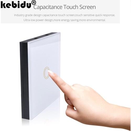 Kebidu Touch RF Switch Panel 433Mhz Wireless Remote Control Switch DC 12V 1CH relay Receiver Module RF Transmitter