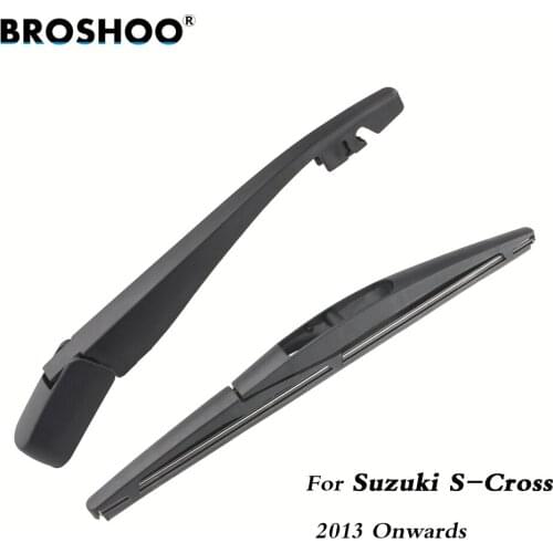 BROSHOO Car Rear Wiper Blades Back Windscreen Wiper Arm For Suzuki S-Cross Hatchback(2013 Onwards) 255mm,Windshield Car Styling