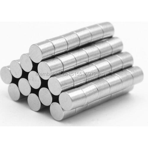 1000pcs Strong Round Dia 4mm x 4mm N35 Rare Earth Neodymium Magnet Art Craft Fridge 4x4mm