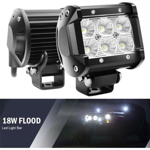 18W LED Work Light 4WD Offroad Spot Fog ATV SUV UTE Driving Lamp For Jeep