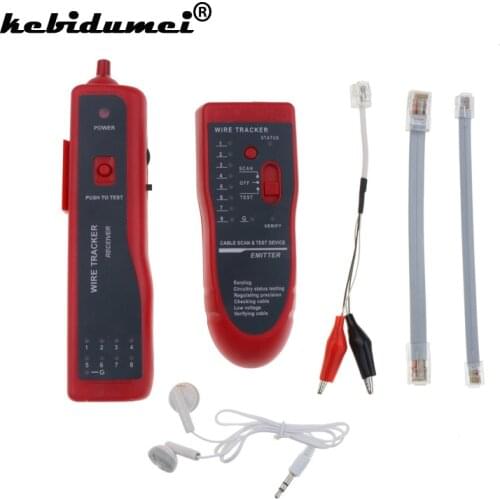 Kebidumei Telephone Network Phone RJ45 RJ11 Cable Wire Tracker Phone Generator Tester Diagnose Tone Networking Tools