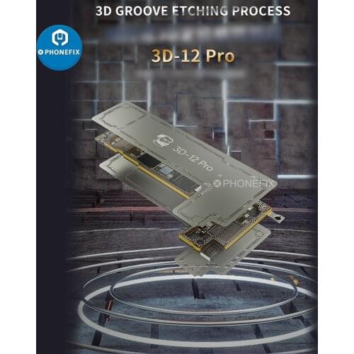 Mechanic 3D-12Pro Middle Frame Reballing Stencil Double-sided Positioning Tin Planting Steel Net For iPhone 12/12 Pro Repair