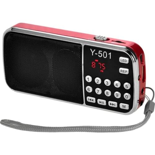 Y-501 Digital Portable o LCD Digital FM Radio Speaker USB Mp3 Music Player
