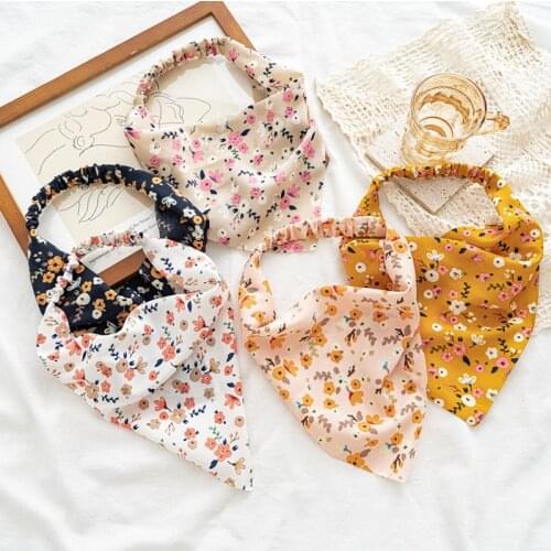 Hair Scarf For Women Designer 2021 New Summer Korean Head band Bandanas Turban Hair bands Headbands Girls Hair Accessories